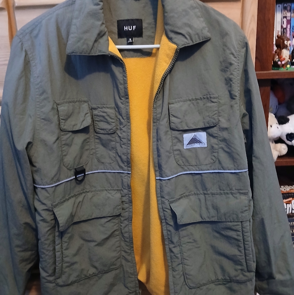 HUF Green and Yellow Military Field Coat